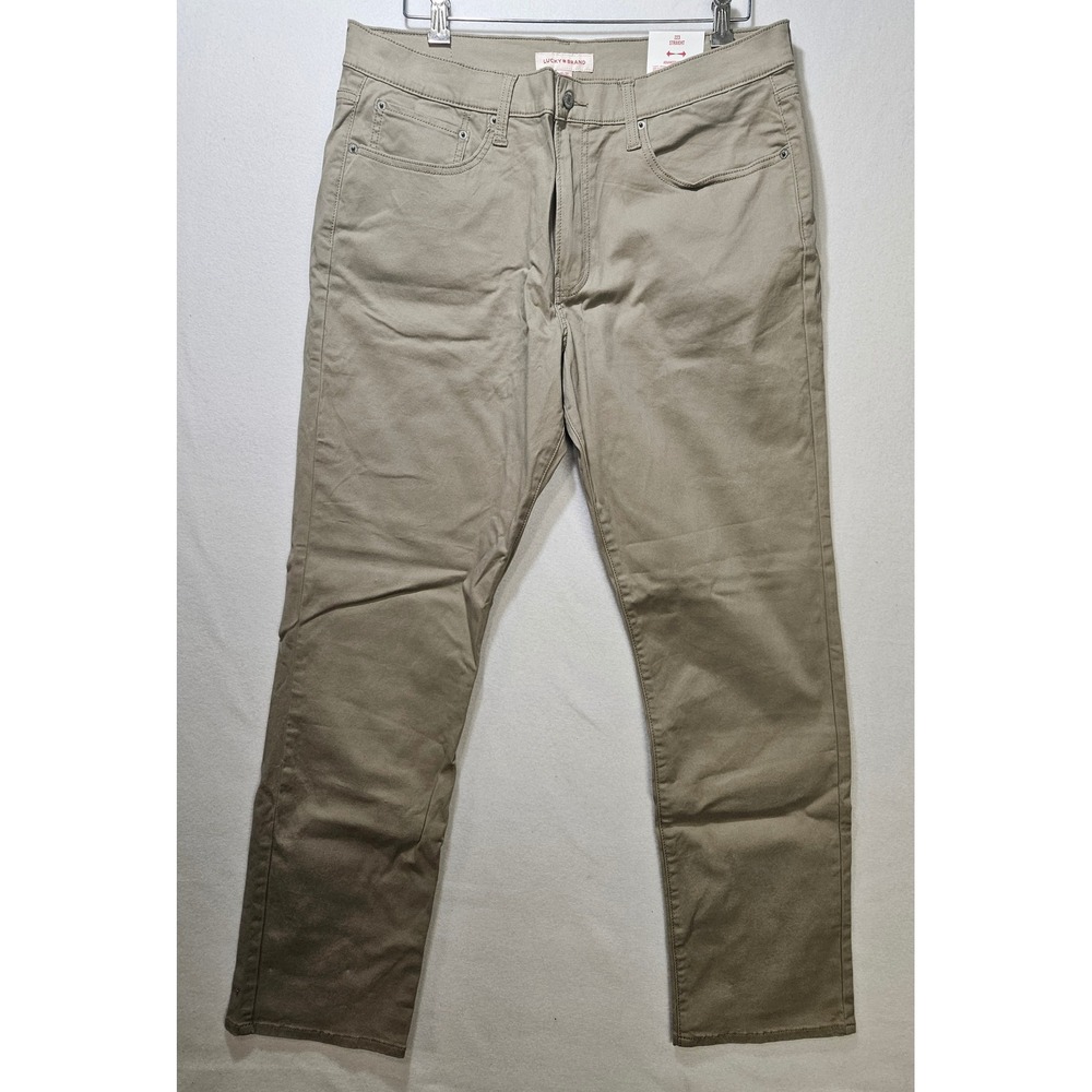 Lucky Brand Men's 223 Straight Leg Advanced Stretch Khaki Pants 36x32, NWT